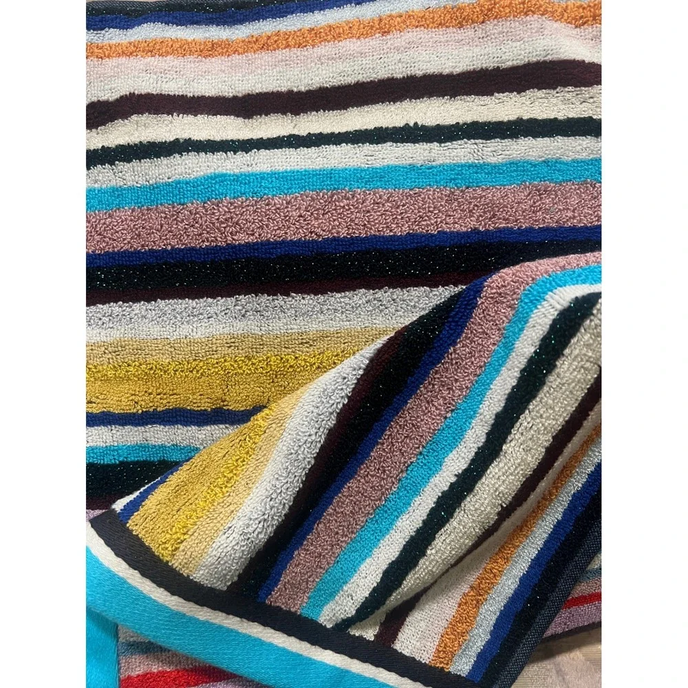 Missoni Home Chandler Multi-Color Striped Cotton Bath Sheet 100x150cm 1C3SP99873